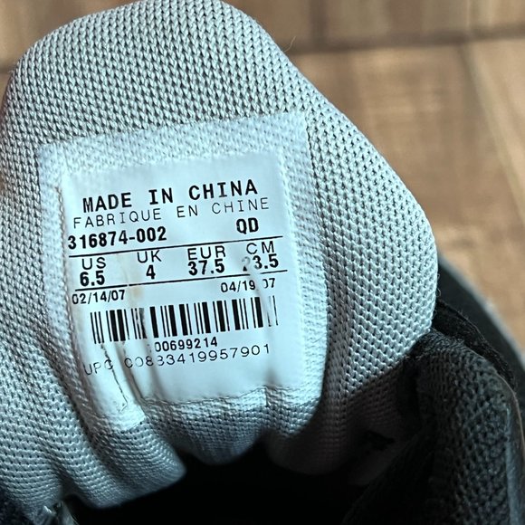 Nike Shox Turbo V+ Womens Running Shoes Black White Athletic 316874 002 Size 6.5 - Picture 6 of 6